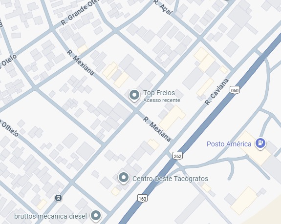 Mapa do endereço da Top Freios